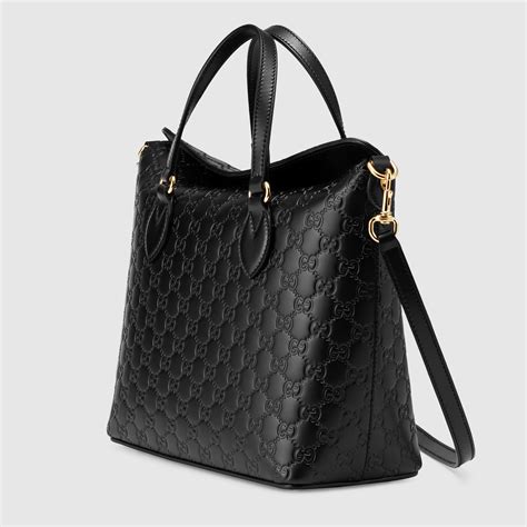 gucci black large handbag with metal bow|authentic gucci handbags black.